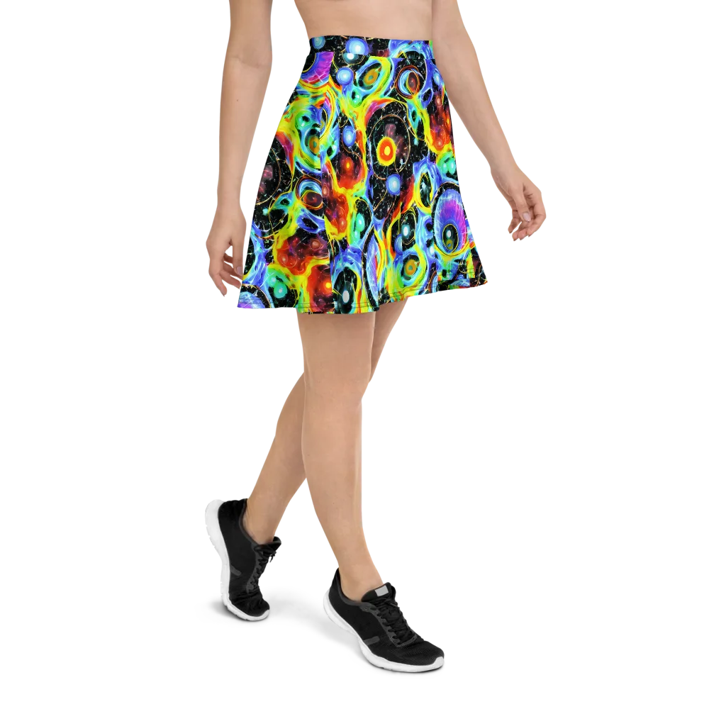 Chromatic Galaxies on Skater Skirt — Right
