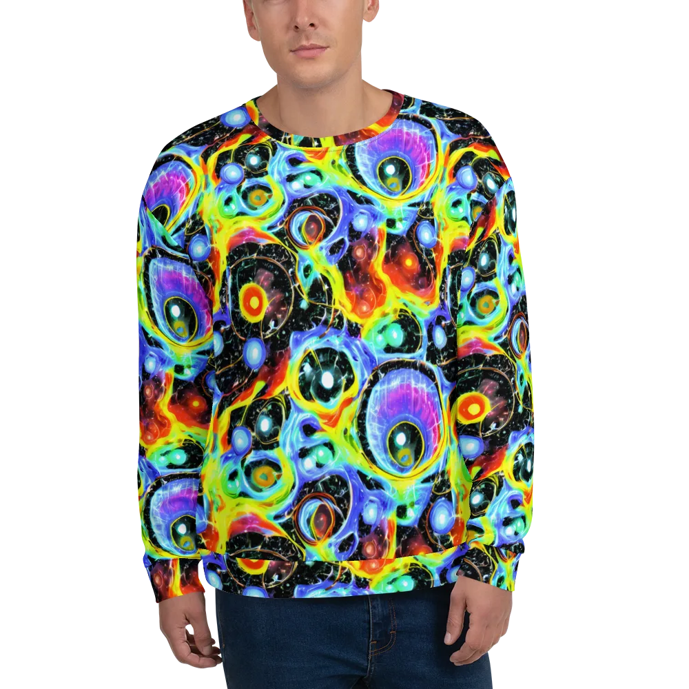 Chromatic Galaxies on Sweatshirt — Front