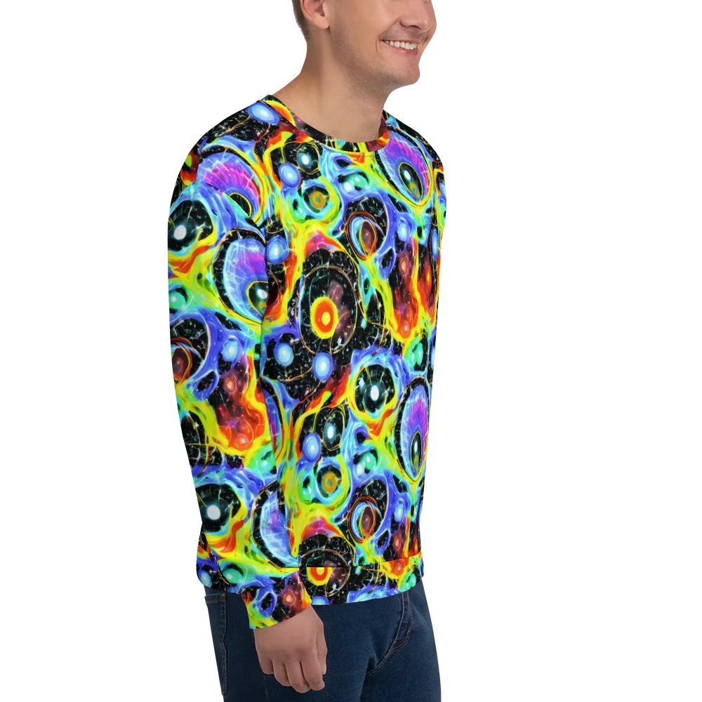 Chromatic Galaxies on Sweatshirt — Right Front