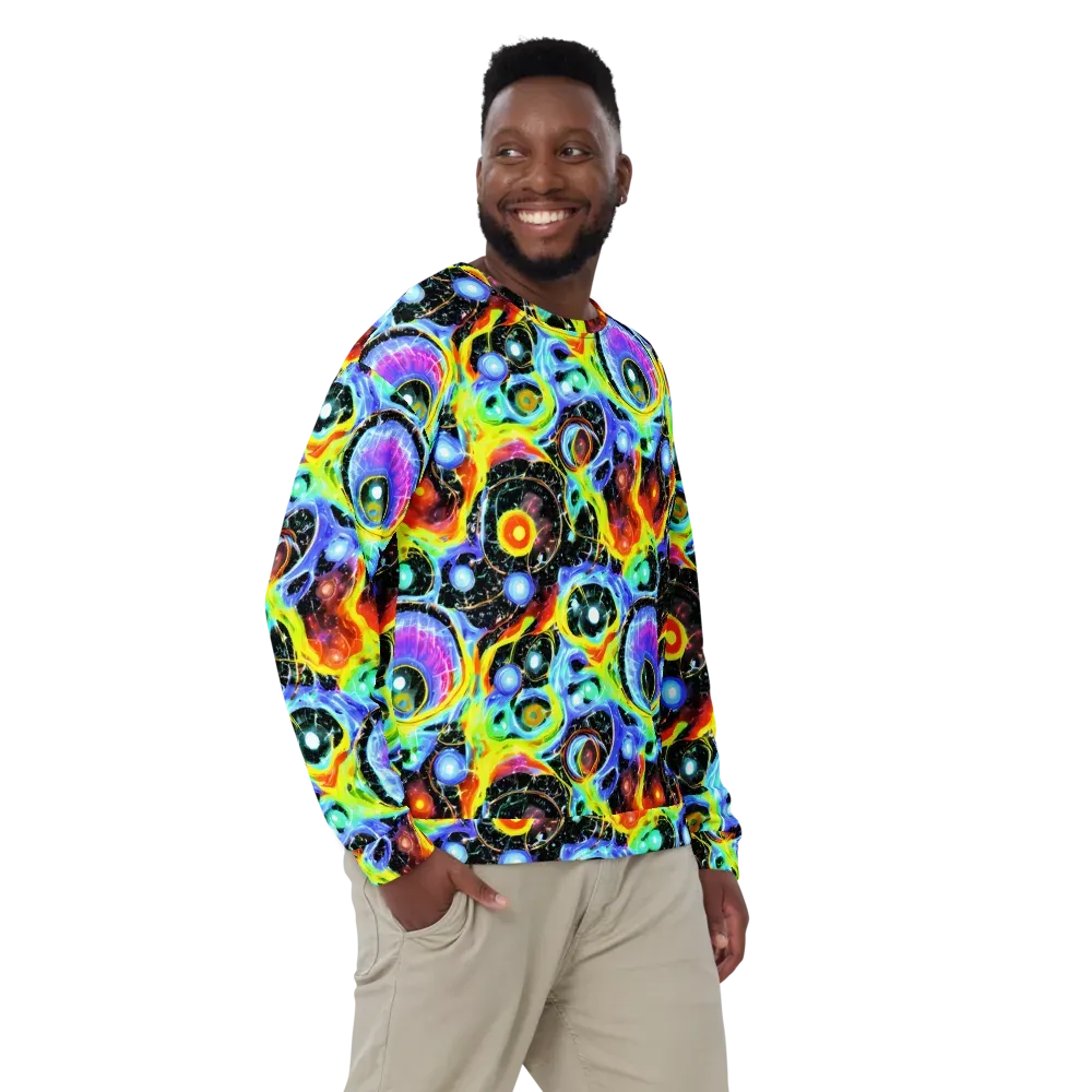 Chromatic Galaxies on Sweatshirt — Front