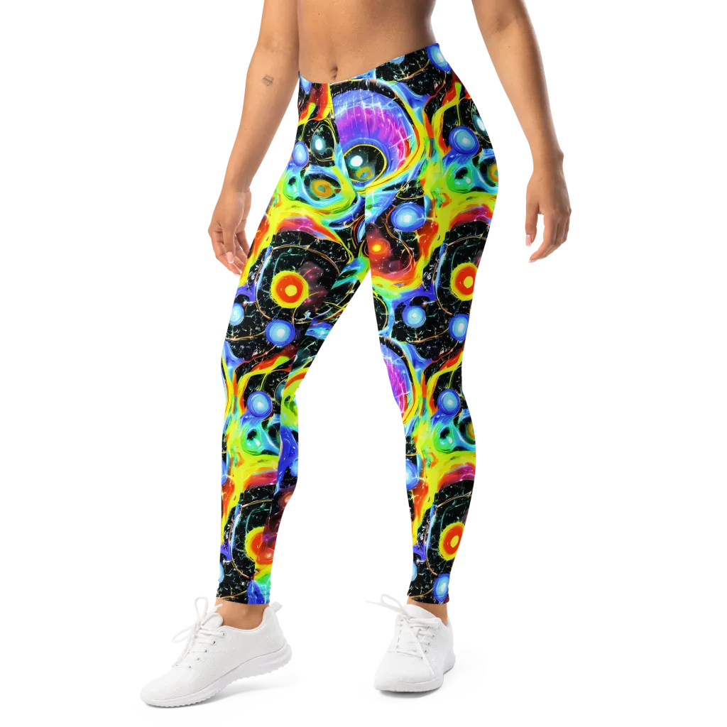 Chromatic Galaxies on Leggings — Left Front