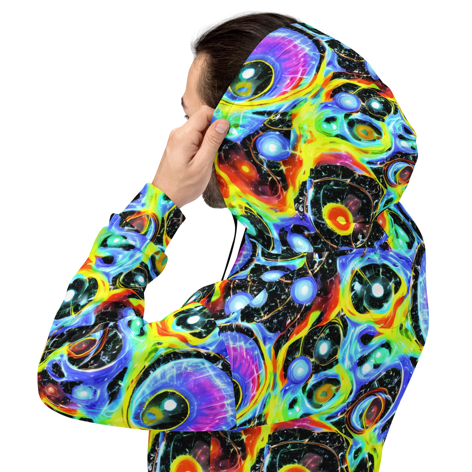 Chromatic Galaxies on Hoodie — Back