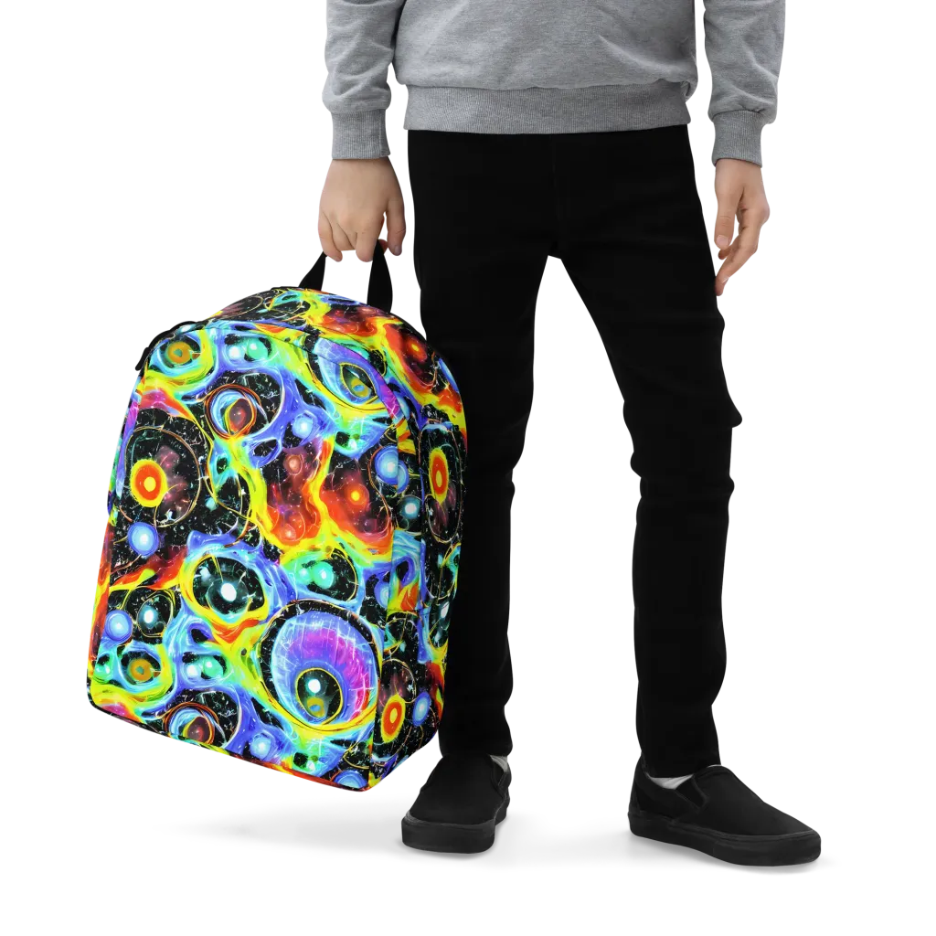 Chromatic Galaxies on Minimalist Backpack — Zoomed-in