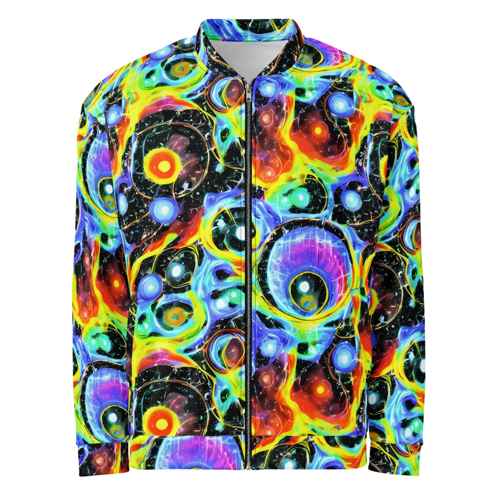 Chromatic Galaxies on Bomber Jacket — Front