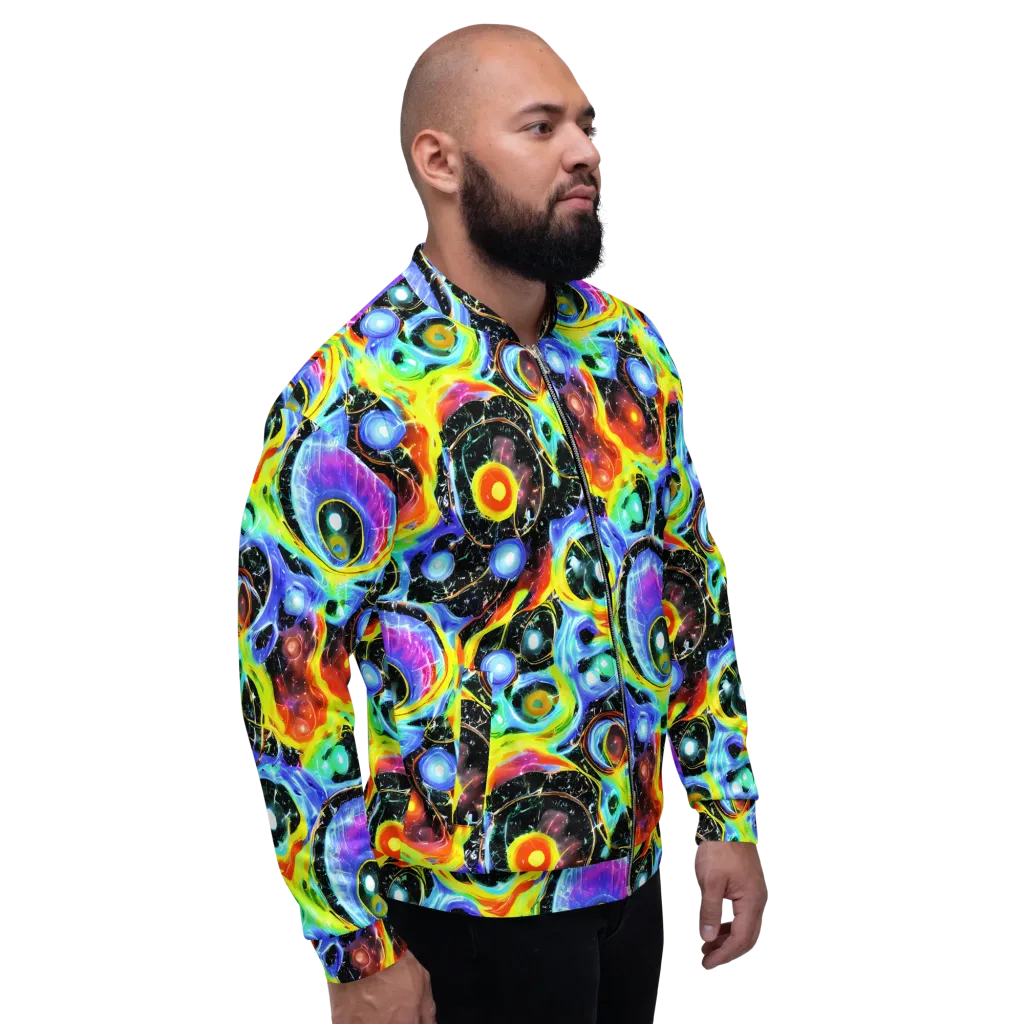 Chromatic Galaxies on Bomber Jacket — Right