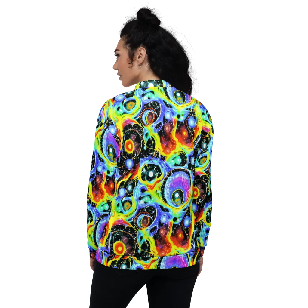 Chromatic Galaxies on Bomber Jacket — Back