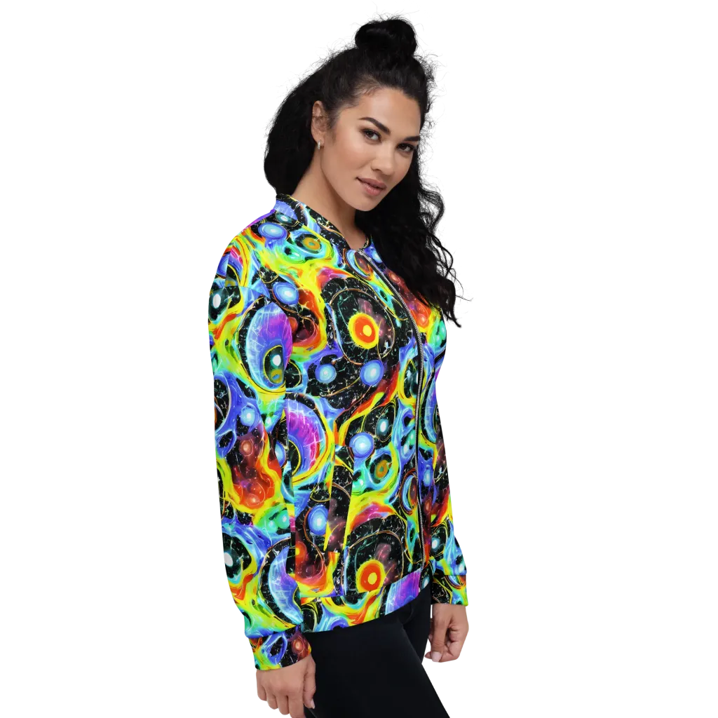 Chromatic Galaxies on Bomber Jacket — Right