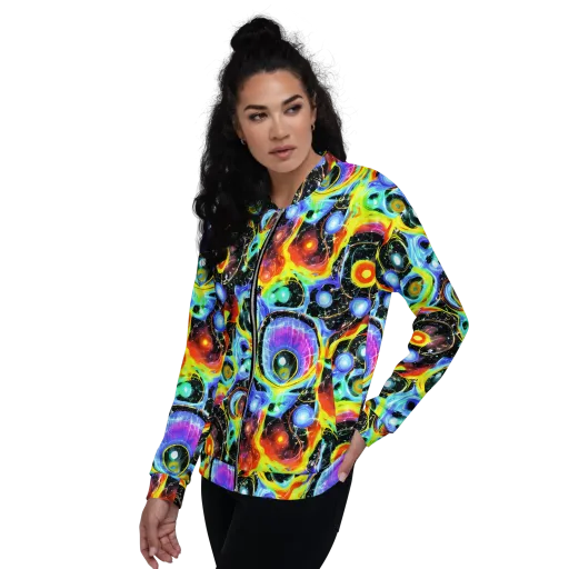 Chromatic Galaxies on a Bomber Jacket
