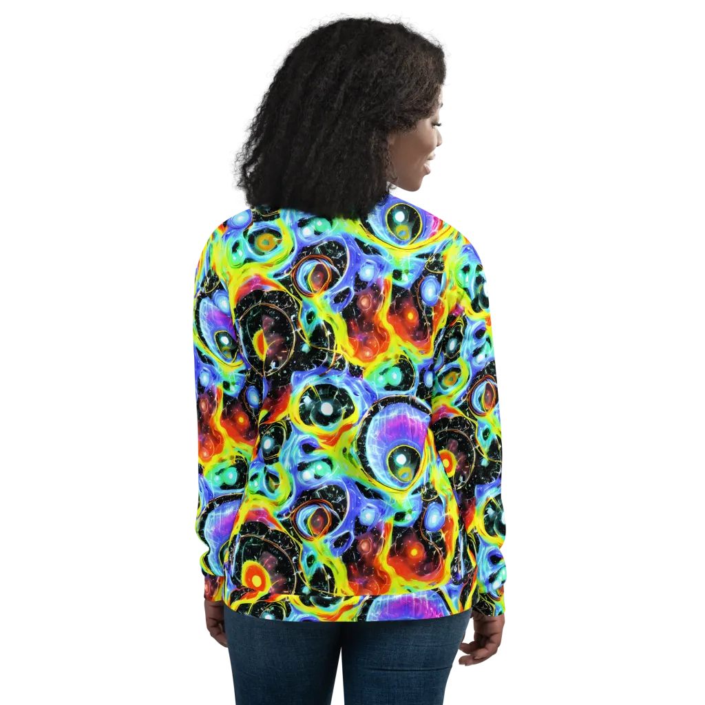 Chromatic Galaxies on Bomber Jacket — Back