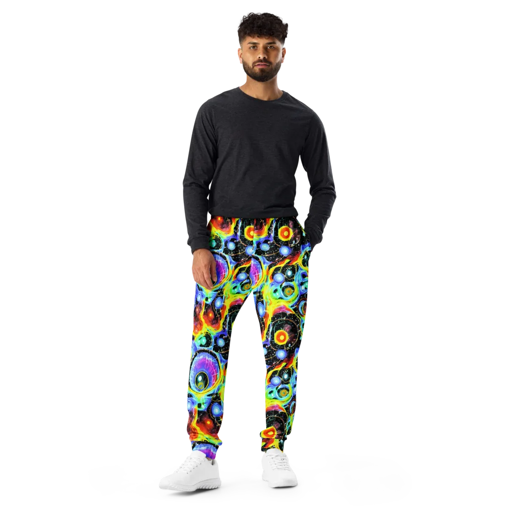 Chromatic Galaxies on Men's Joggers — Front