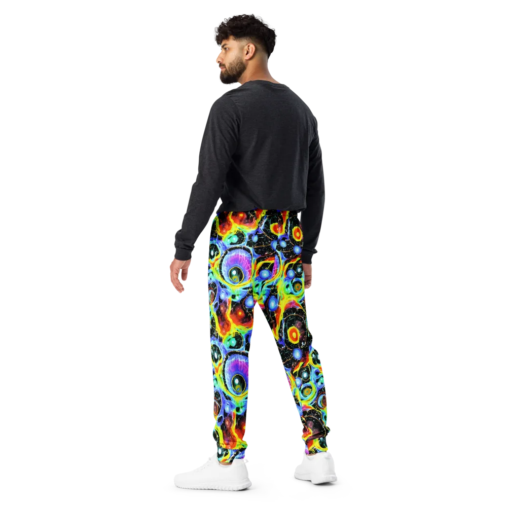 Chromatic Galaxies on Men's Joggers — Back