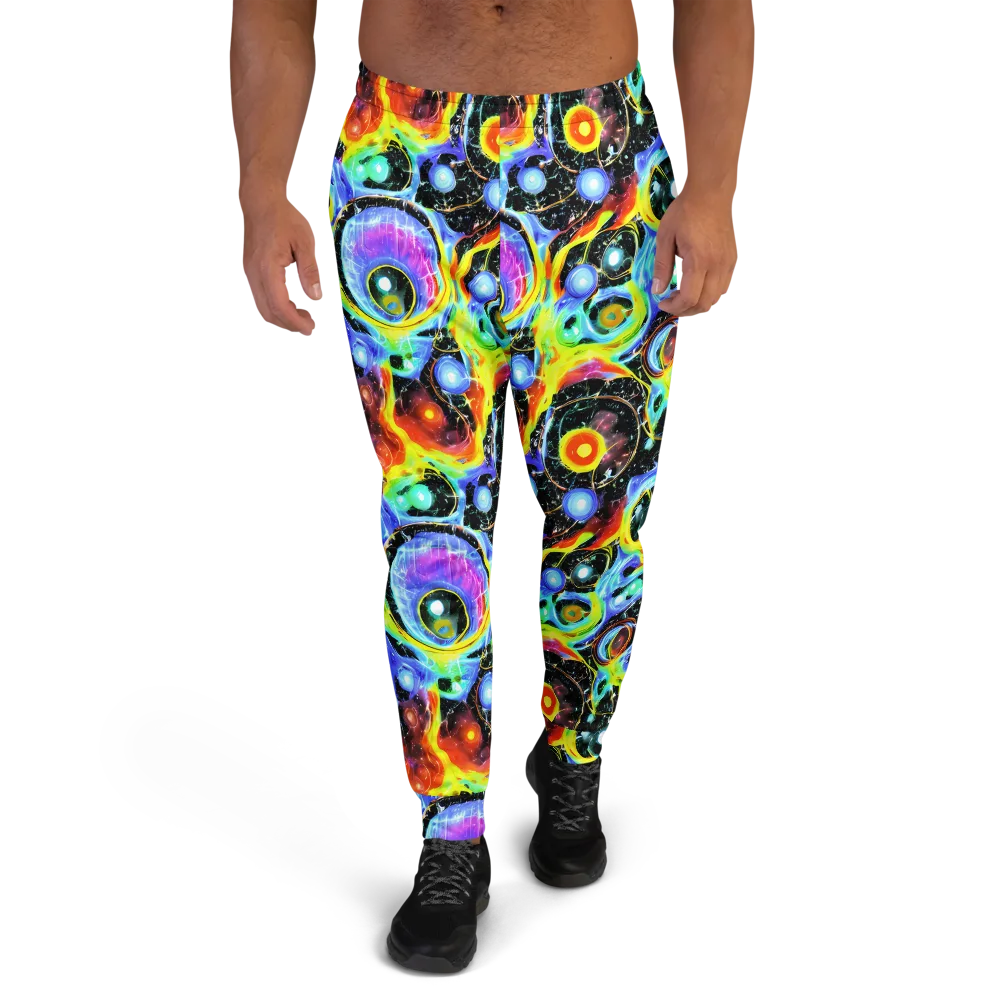 Chromatic Galaxies on Men's Joggers — Front