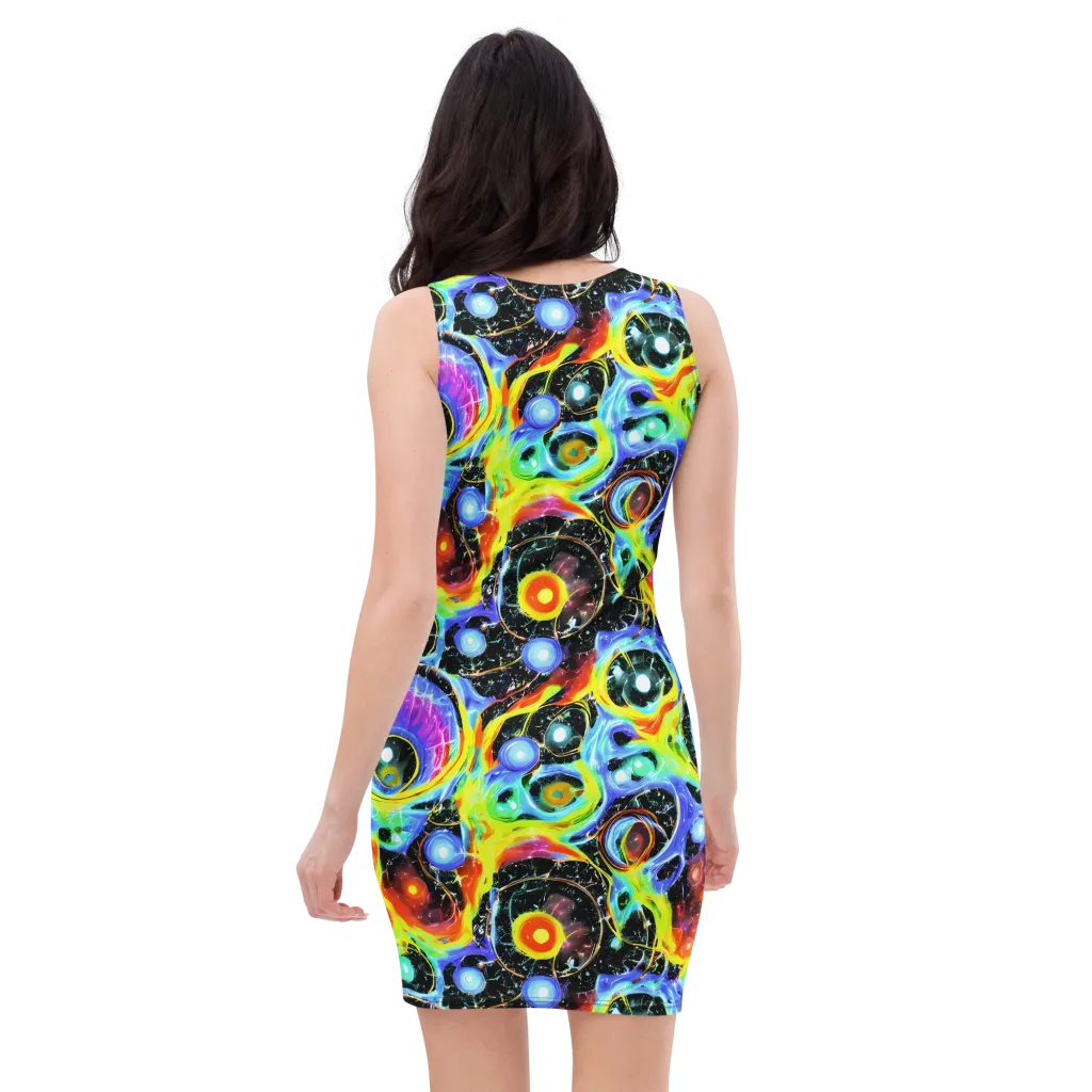 Chromatic Galaxies on Bodycon Dress — Back