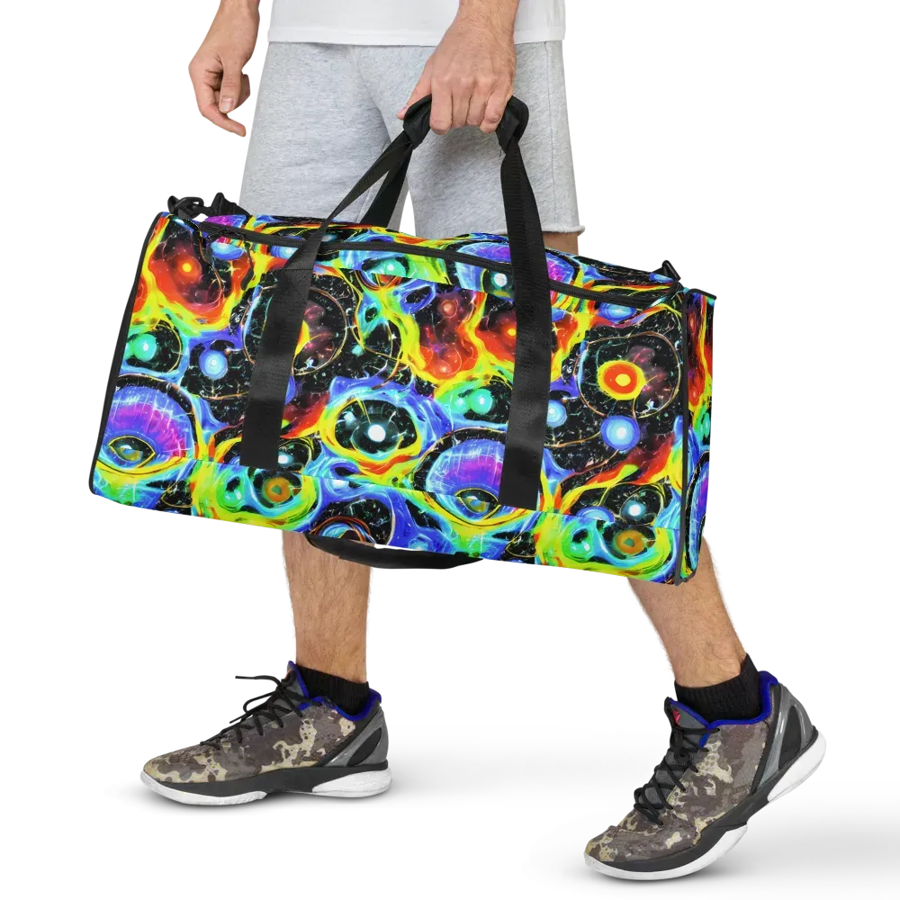 Chromatic Galaxies on Duffle Bag — Front