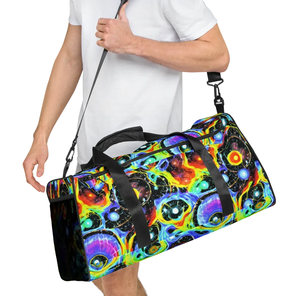 Chromatic Galaxies on Duffle Bag — Right Front