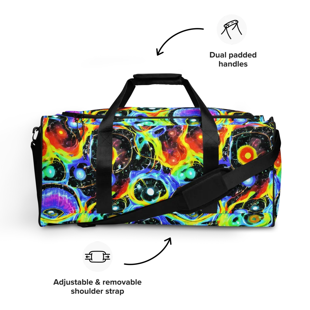 Chromatic Galaxies on Duffle Bag — Front