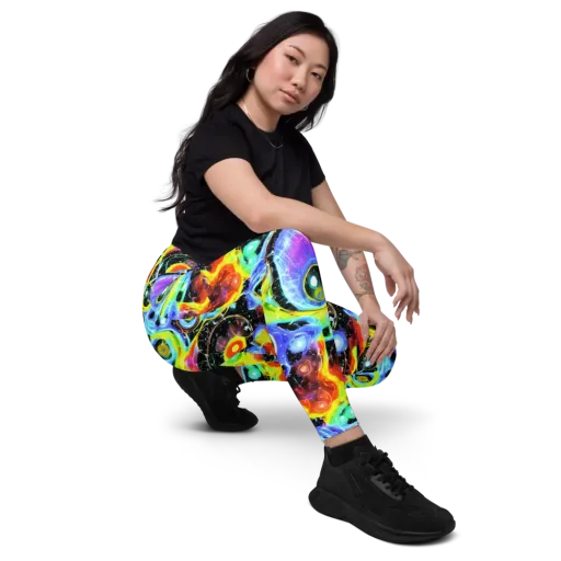 Chromatic Galaxies on a Leggings with Pockets