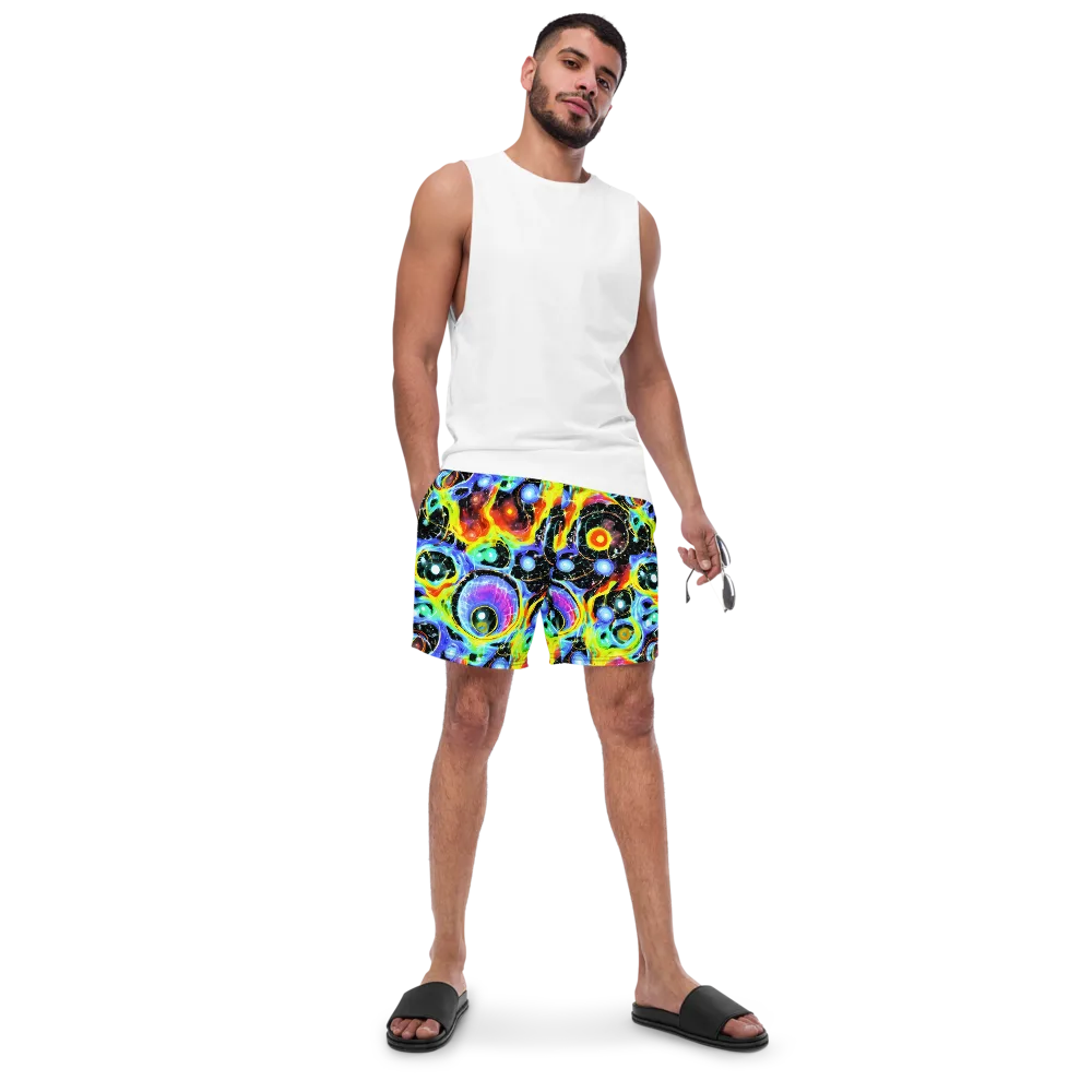 Chromatic Galaxies on Swim Trunks — Front