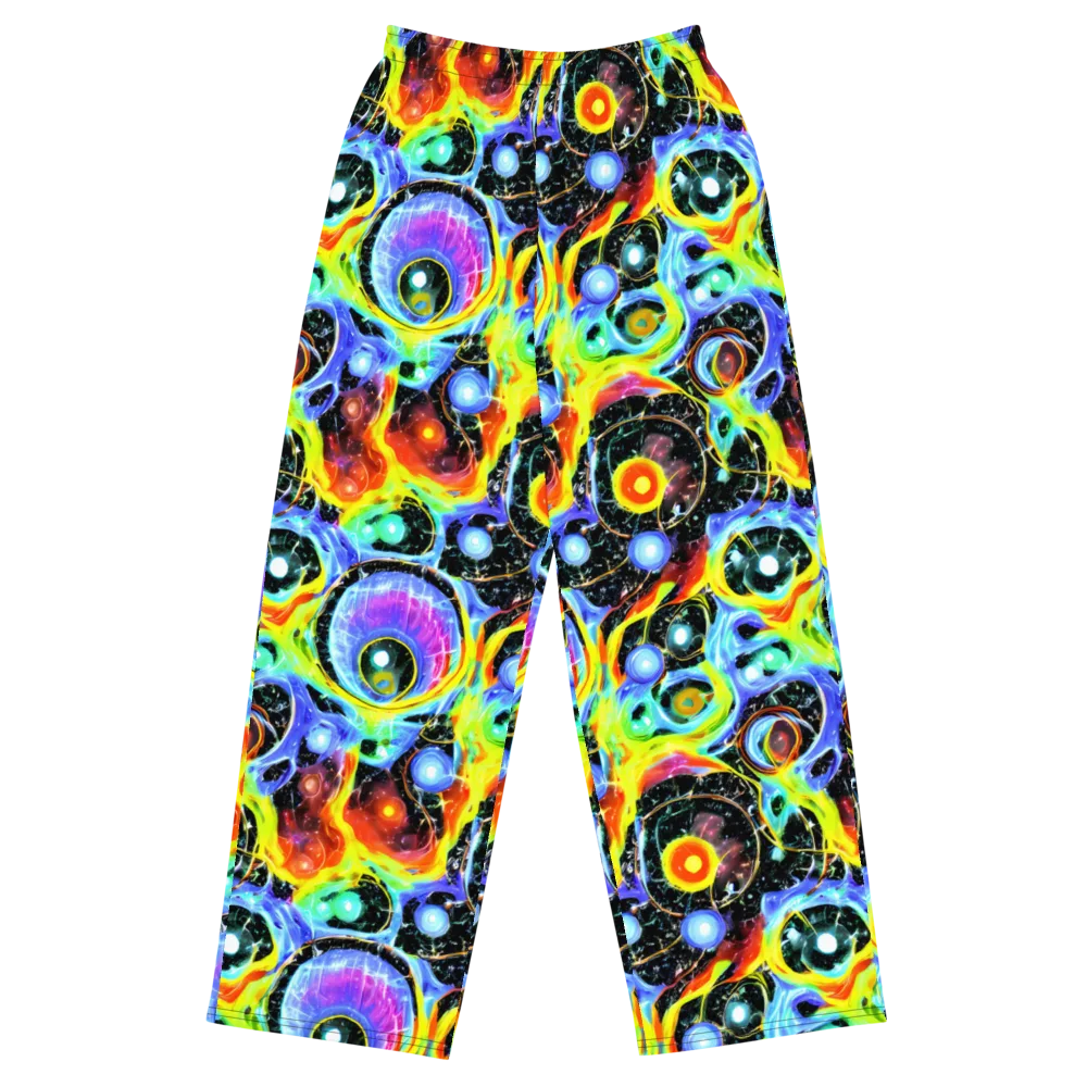 Chromatic Galaxies on Wide-Leg Pants — Front