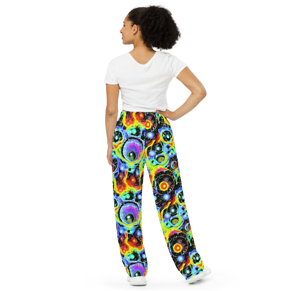 Chromatic Galaxies on Wide-Leg Pants — Back