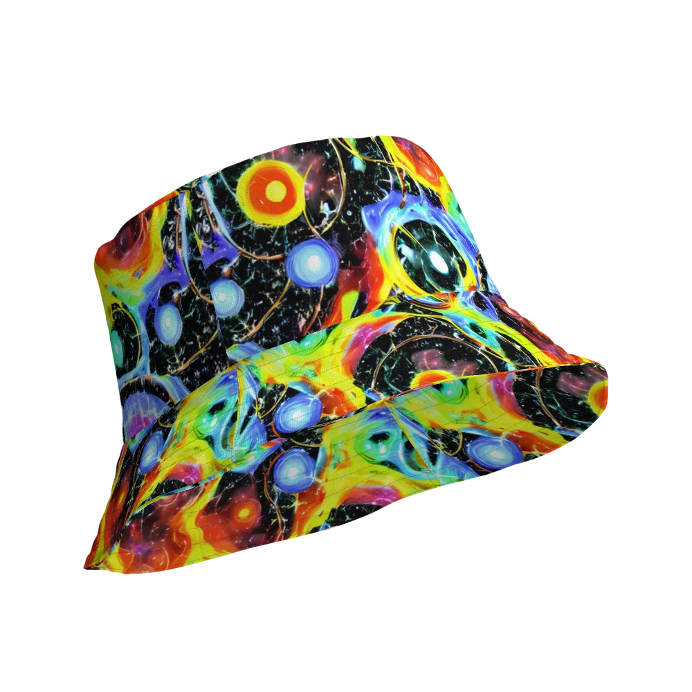 Chromatic Galaxies on Reversible Bucket Hat — Product details Outside
