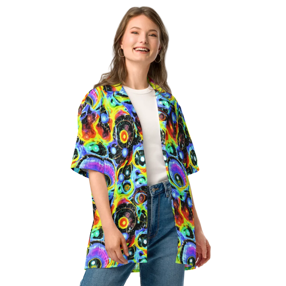 Chromatic Galaxies on Button Shirt — Front