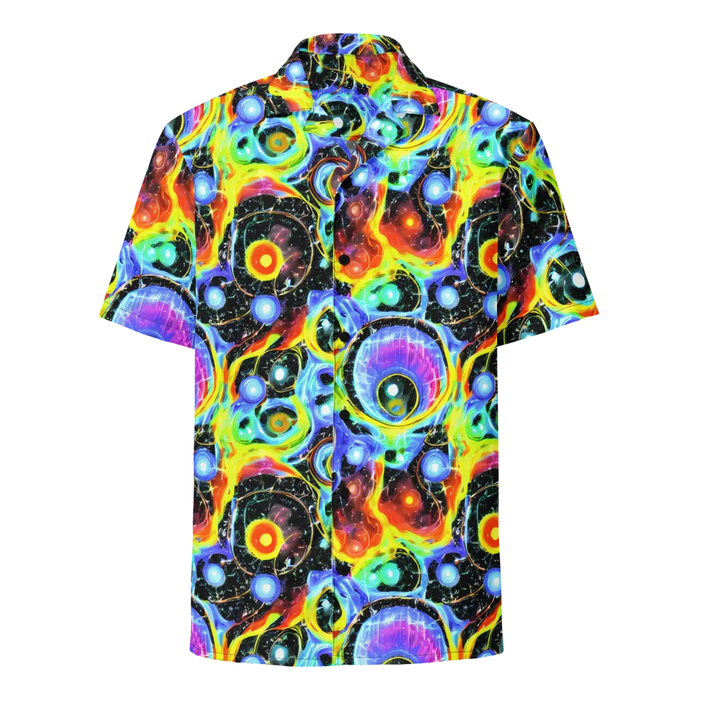 Chromatic Galaxies on Button Shirt — Front