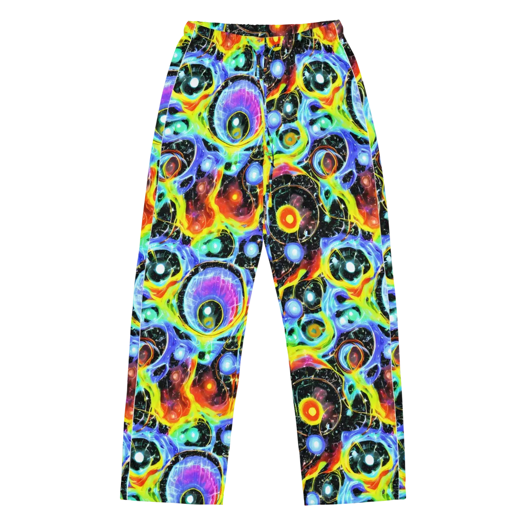 Chromatic Galaxies on Women's Pajama Pants — Front