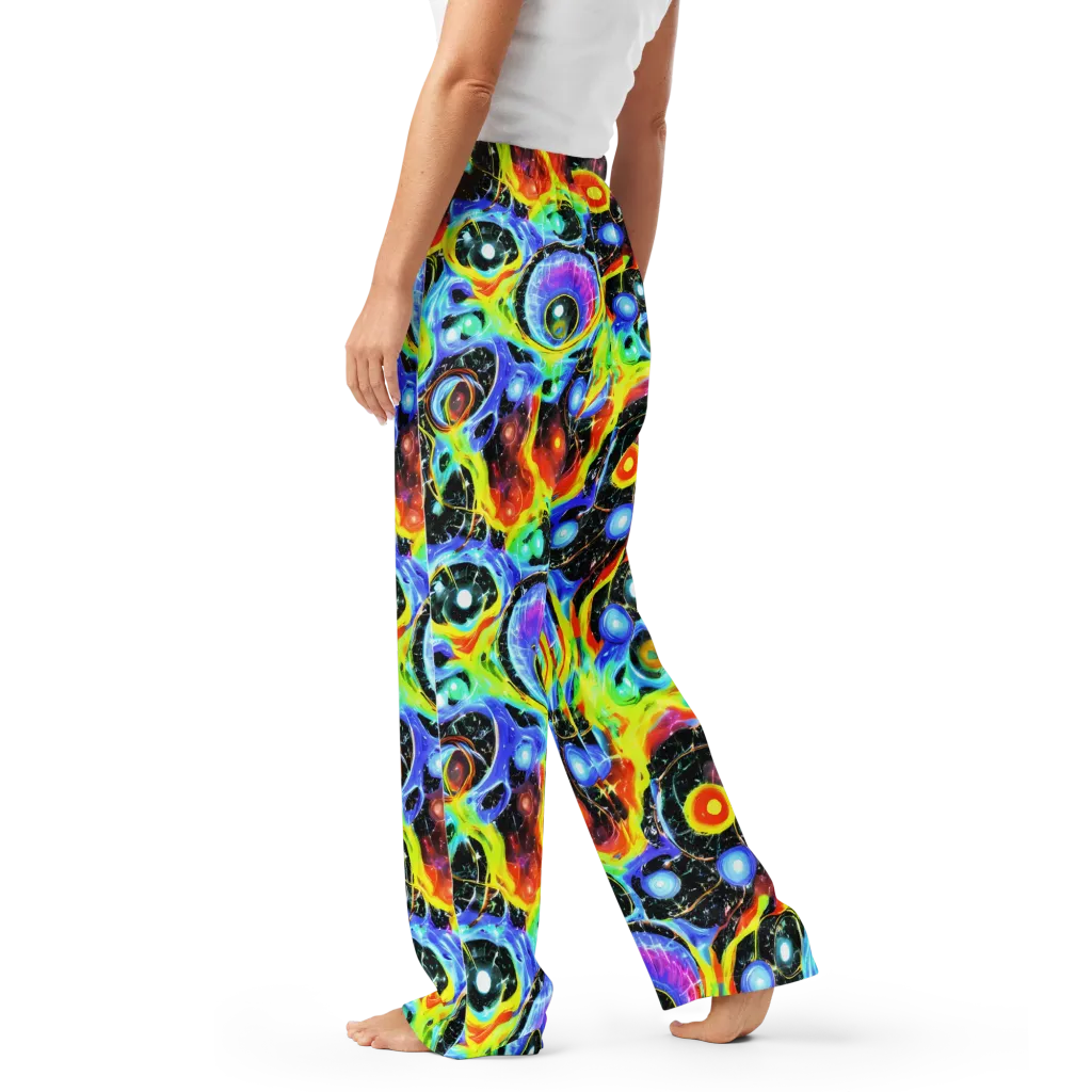 Chromatic Galaxies on Women's Pajama Pants — Left