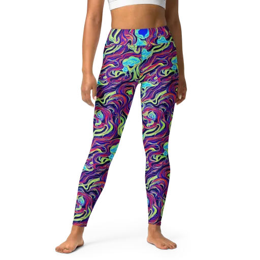 Plasma Waves on a Yoga Leggings