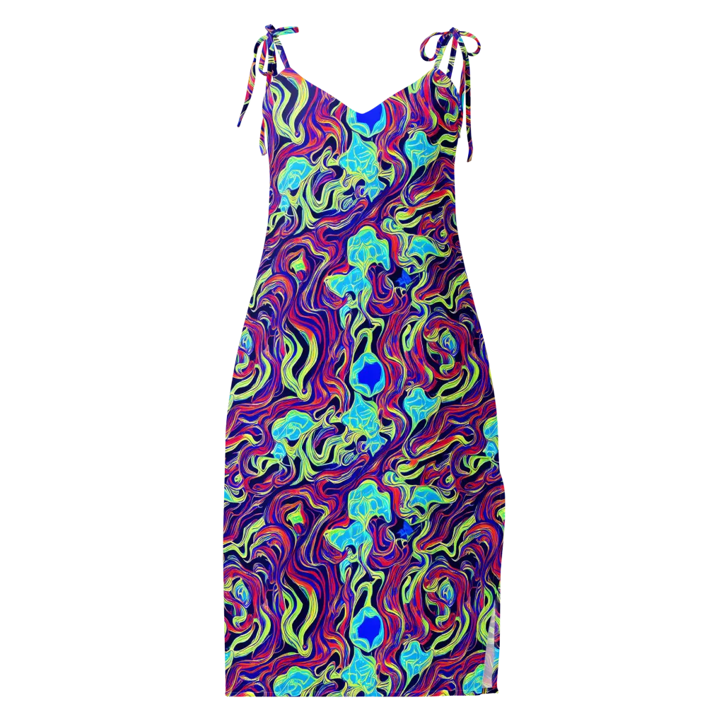 Plasma Waves on Slip Dress — Front