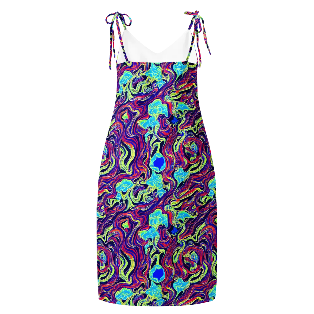 Plasma Waves on Slip Dress — Back