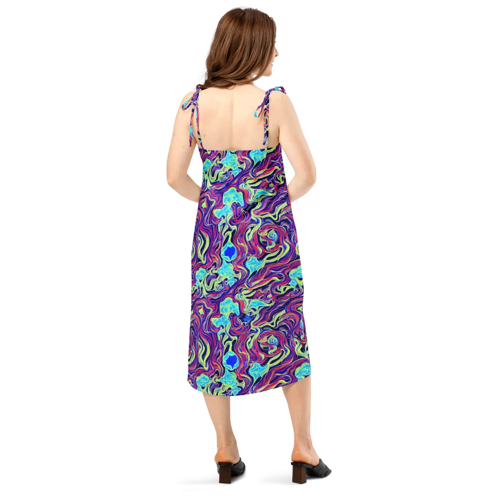 Plasma Waves on Slip Dress — Back