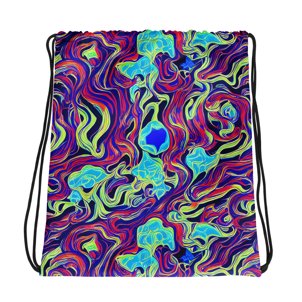 Plasma Waves on Drawstring Bag — Photo