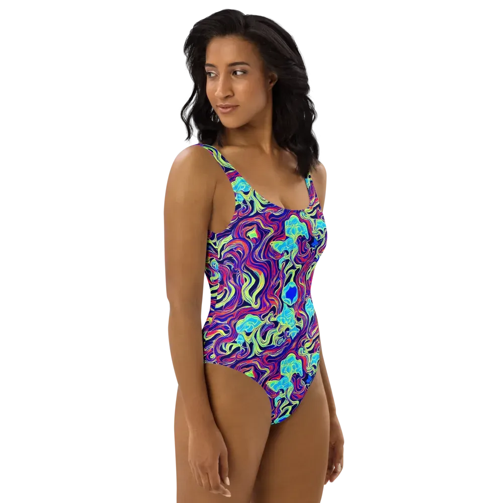 Plasma Waves on One-Piece Swimsuit — Right