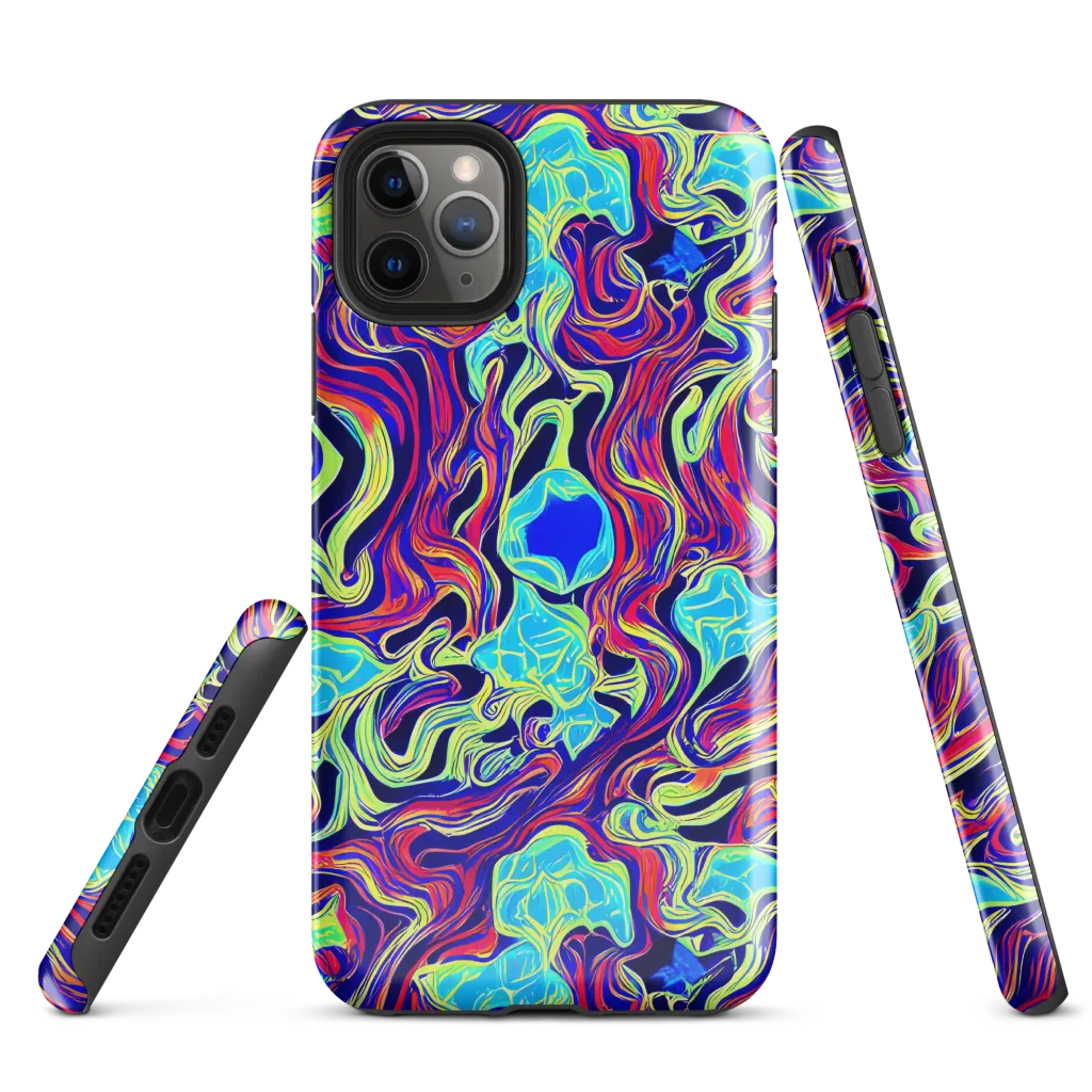 Plasma Waves on Tough Case for iPhone® — Front