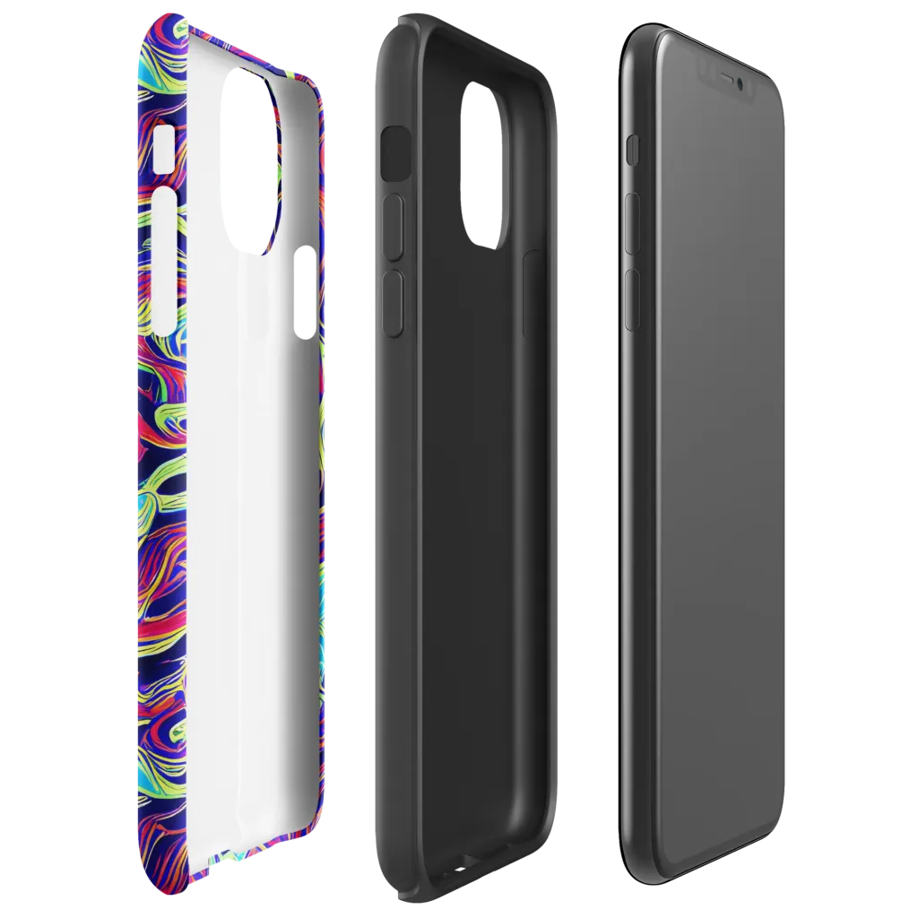 Plasma Waves on Tough Case for iPhone® — Right