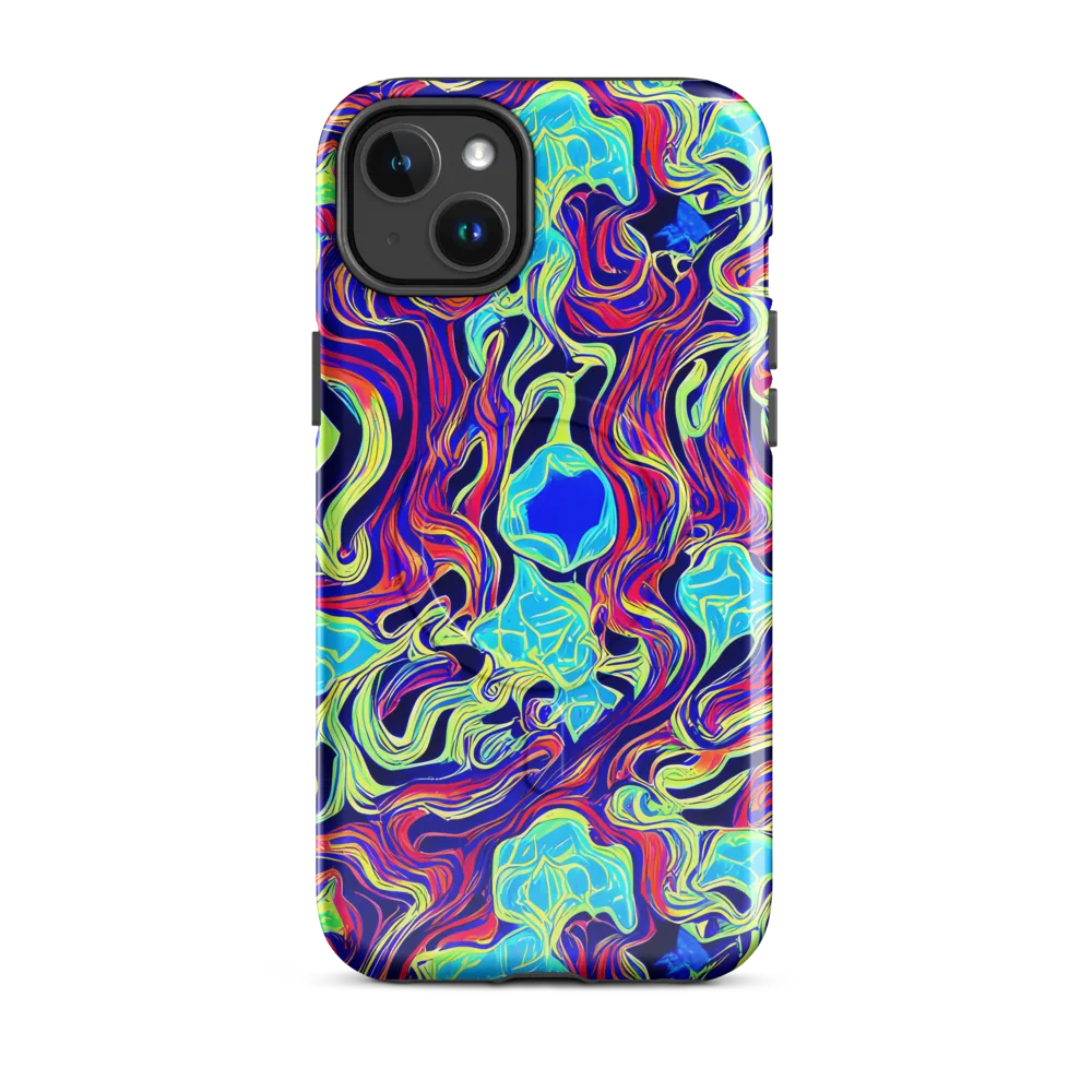 Plasma Waves on MagSafe Tough Case for iPhone® — Front