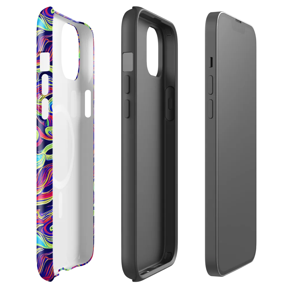 Plasma Waves on MagSafe Tough Case for iPhone® — Front