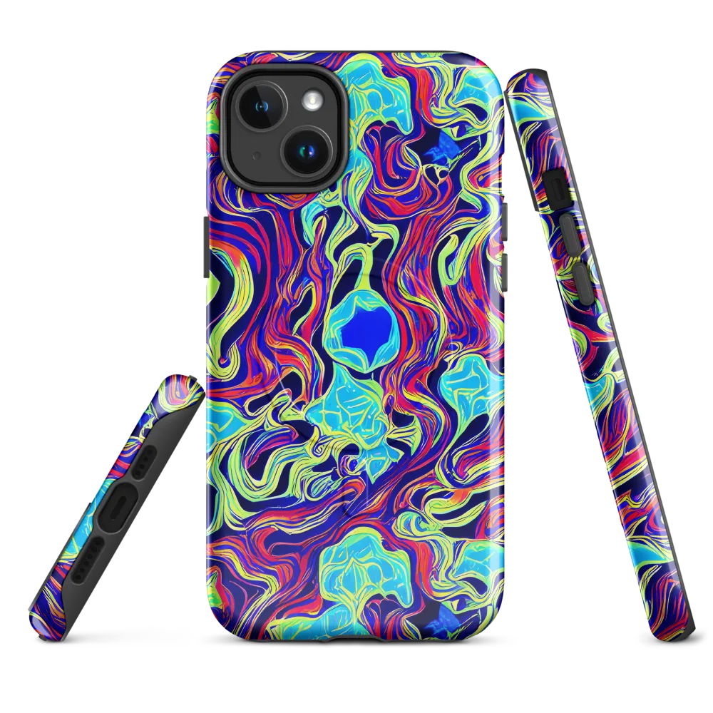 Plasma Waves on MagSafe Tough Case for iPhone® — Front