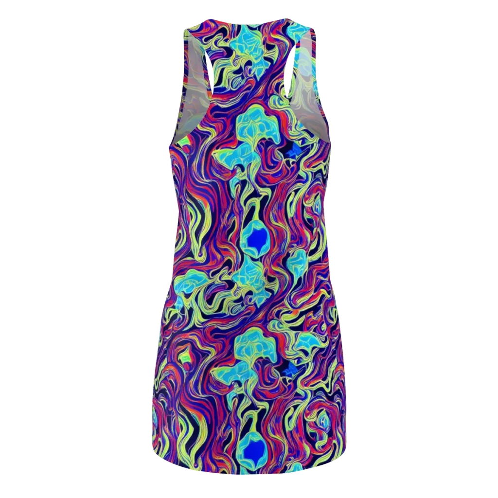 Plasma Waves on Racerback Dress — Back