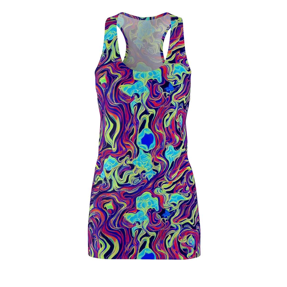 Plasma Waves on Racerback Dress — Front