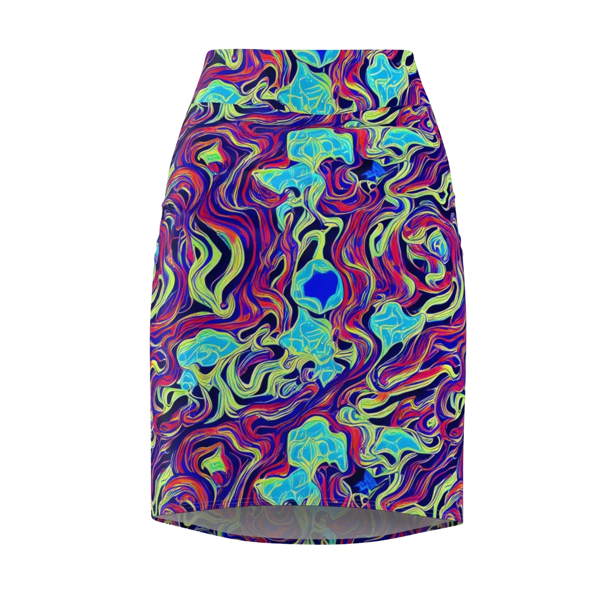 Plasma Waves on Pencil Skirt — Front