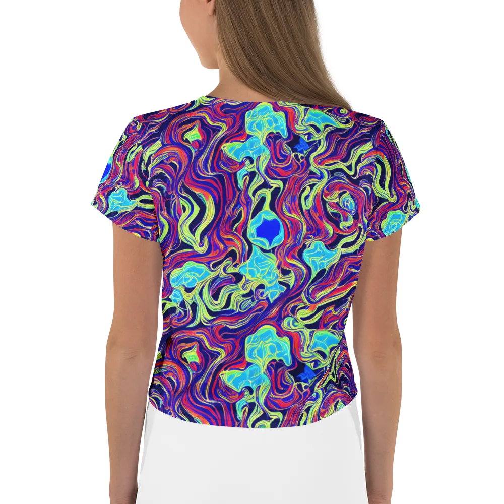 Plasma Waves on Crop Tee — Back