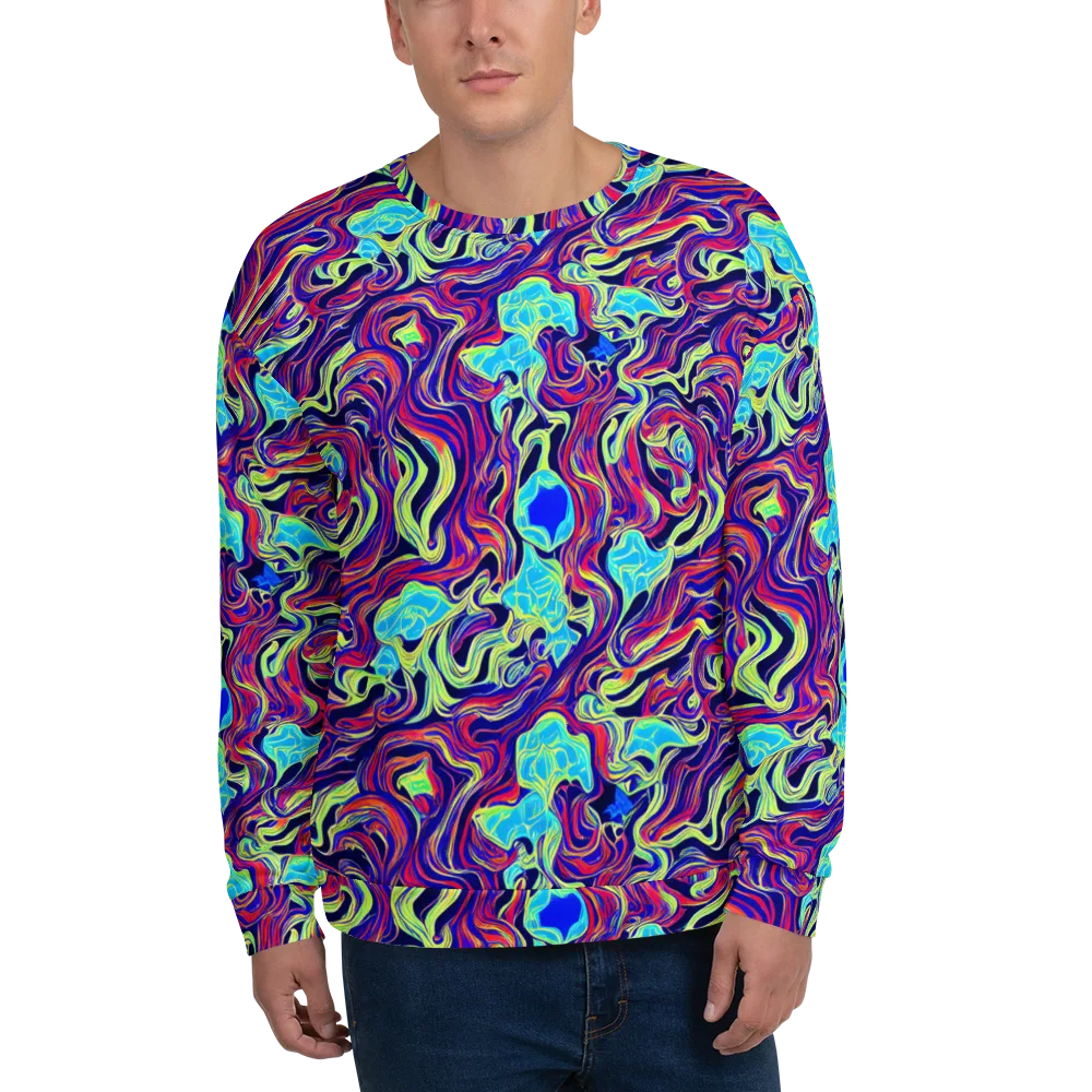 Plasma Waves on Sweatshirt — Front