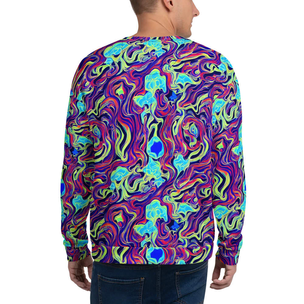 Plasma Waves on Sweatshirt — Back
