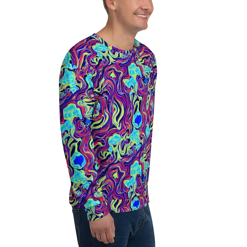 Plasma Waves on Sweatshirt — Right Front