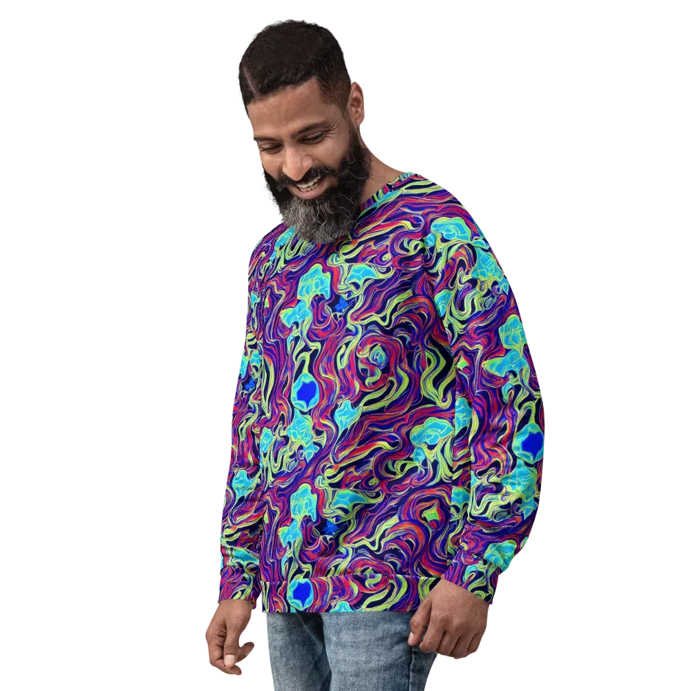 Plasma Waves on Sweatshirt — Left Front