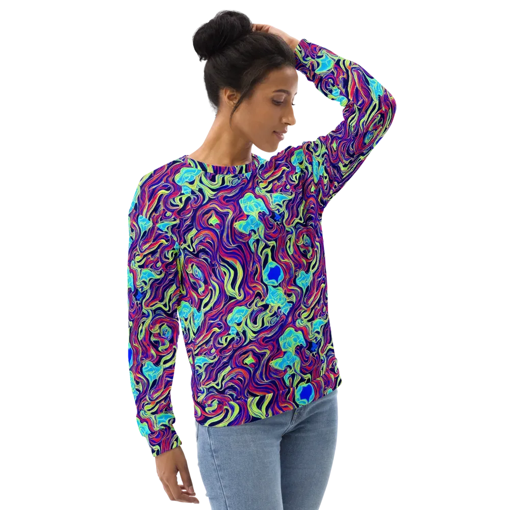 Plasma Waves on Sweatshirt — Right Front