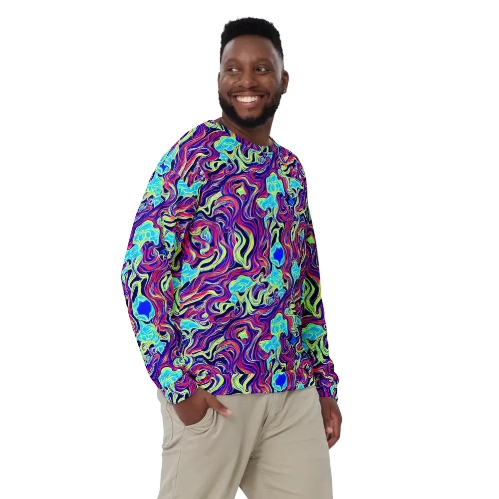 Plasma Waves on Sweatshirt — Front
